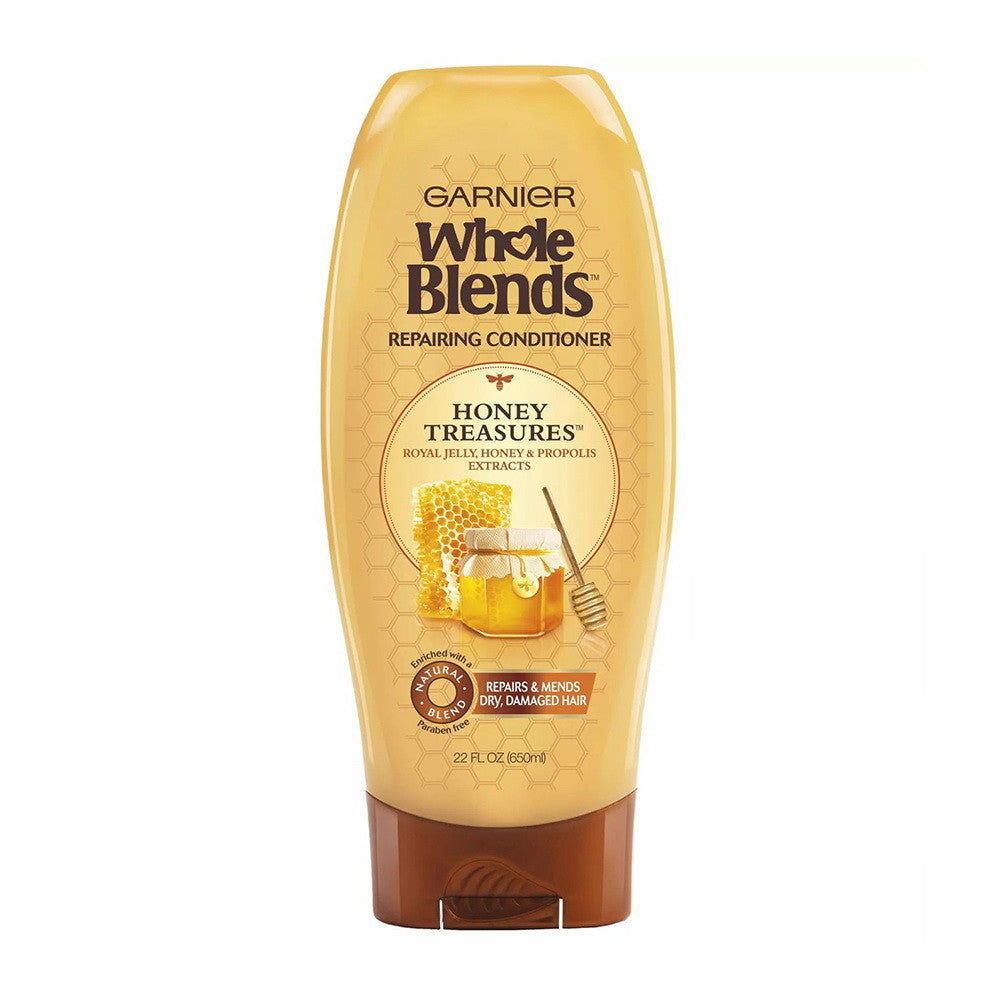 Garnier Whole Blends Honey Treasures Repairing Conditioner, 22 Oz